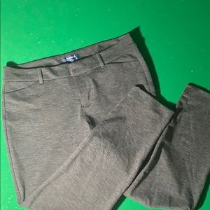 Grey pixie mid rise pants